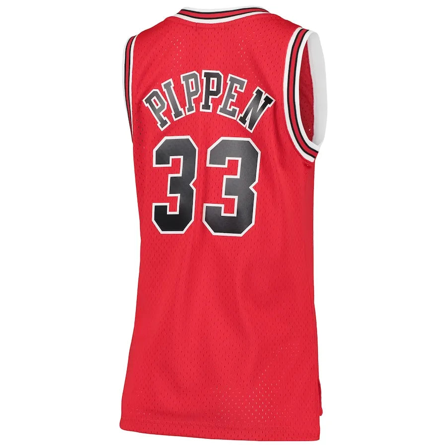 Scottie Pippen Chicago Bulls Mitchell & Ness Women's 1997/98 Hardwood Classics Swingman Jersey - Red