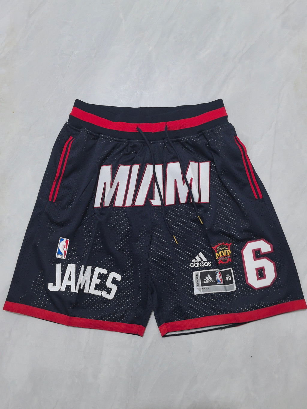 Miami Heat Black Retro Pocket Shorts