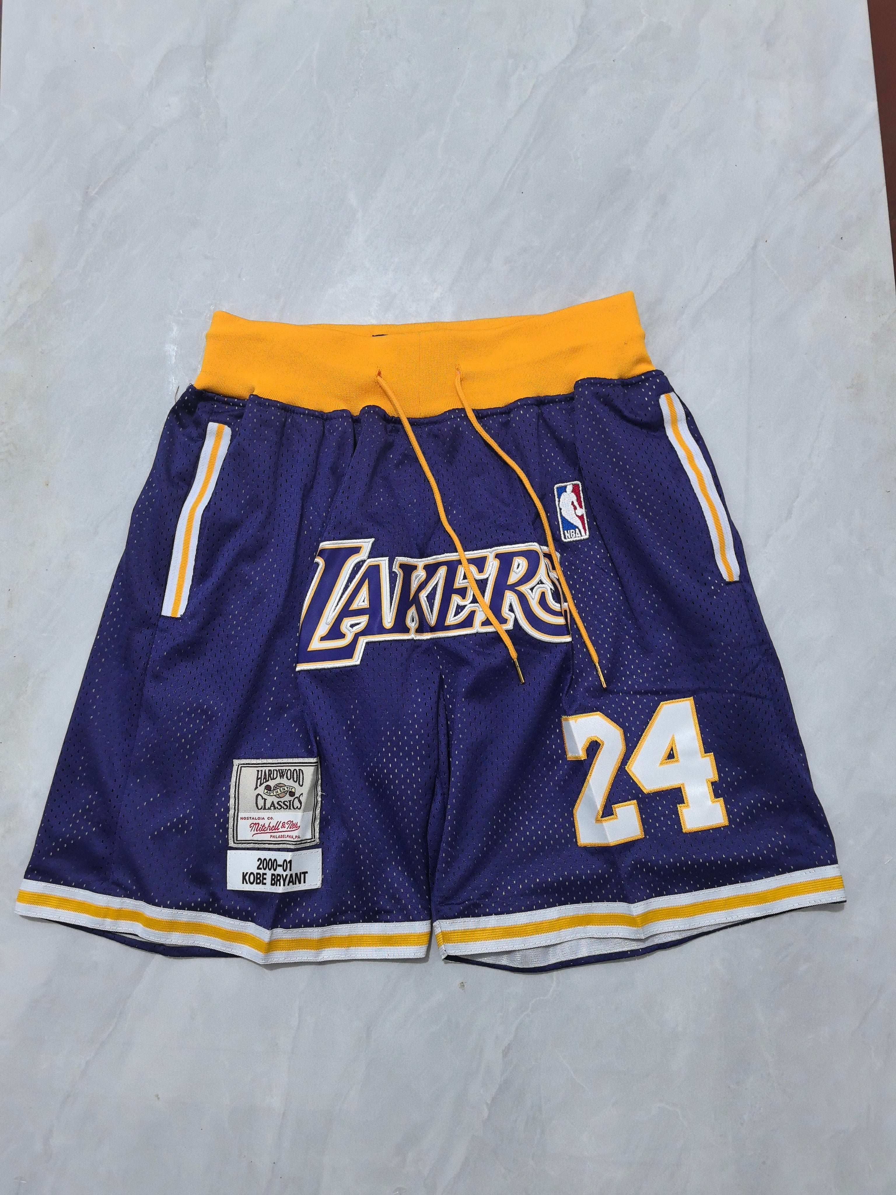 Los Angeles Lakers Purple Retro Pocket Shorts