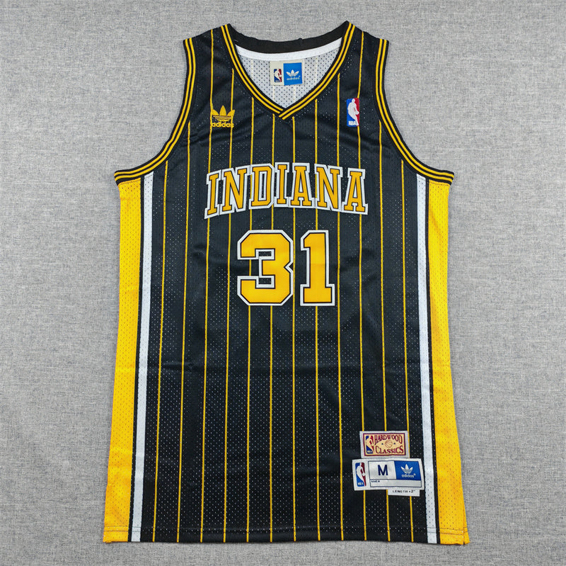 Indiana Pacers Reggie Miller #31 Throwback — Embroidered Jersey