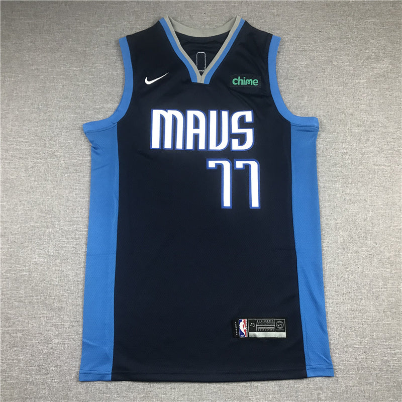 Dallas Mavericks Luka Doncic #77 City Edition Swingman Jersey — Embroidered