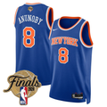 OG Anunoby #8 New York Knicks 2026 Finals Swingman Blue Jersey - All Stitched