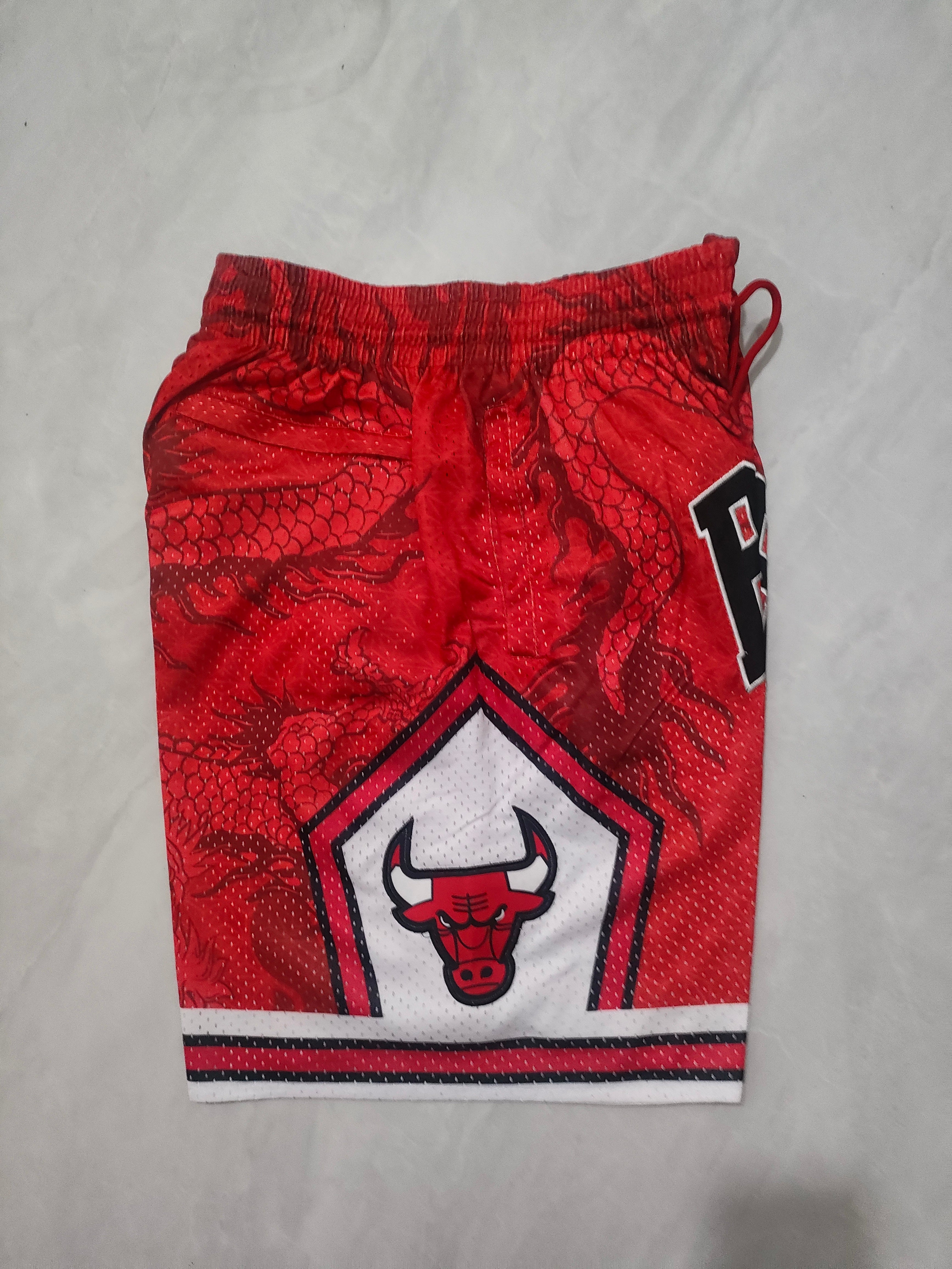 Chicago Bulls Red Dragon Year Edition Pocket Shorts