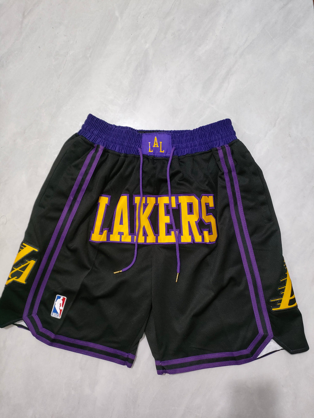 Los Angeles Lakers 2024 Black City Edition Pocket Shorts