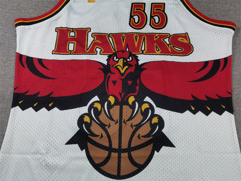 Atlanta Hawks Dikembe Mutombo 1996-97 #55 Throwback - Embroidered Jersey