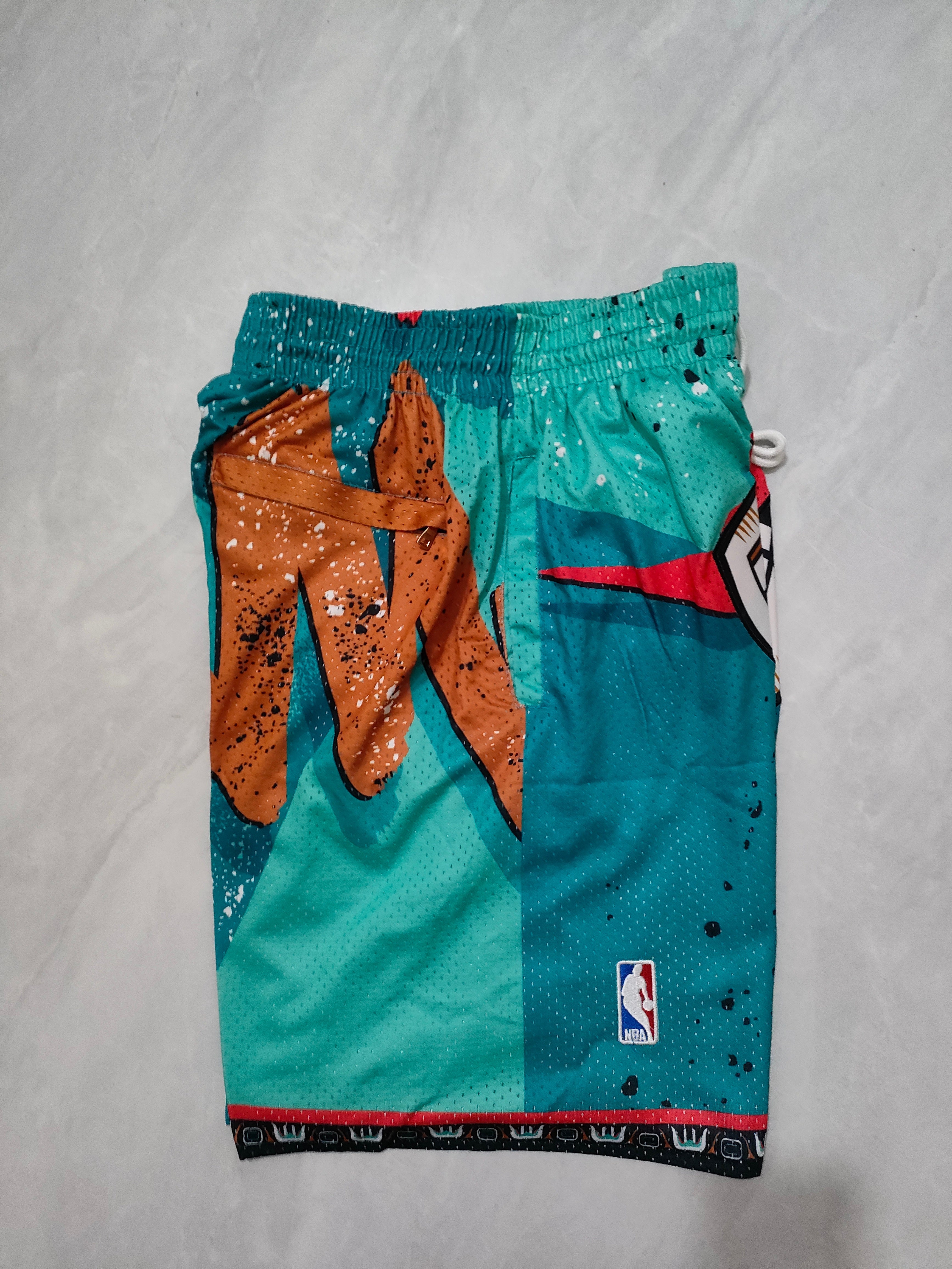 Vancouver Grizzlies Green Swingman Pocket Shorts