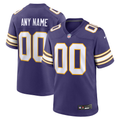 Custom Minnesota Vikings Purple Game Jersey