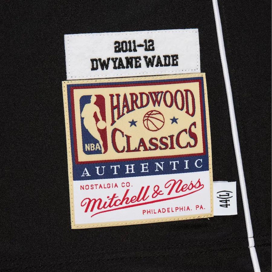 Mens Dwyane Wade Black Miami Heat 2011/12 Jersey