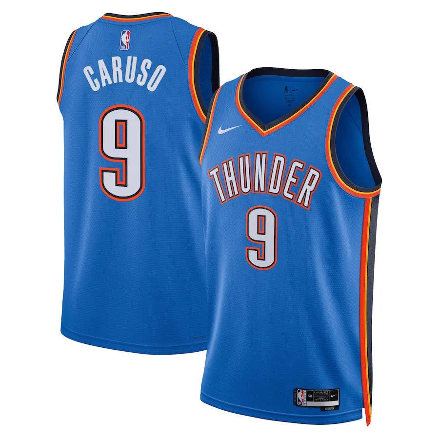 Unisex Oklahoma City Thunder Alex Caruso Nike Blue Swingman Jersey - Icon Edition