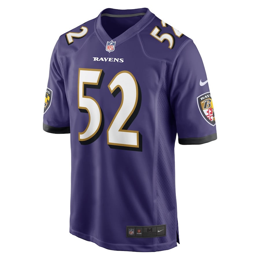 Ray Lewis 52 Baltimore Ravens Retired Player Game Jersey - Purple