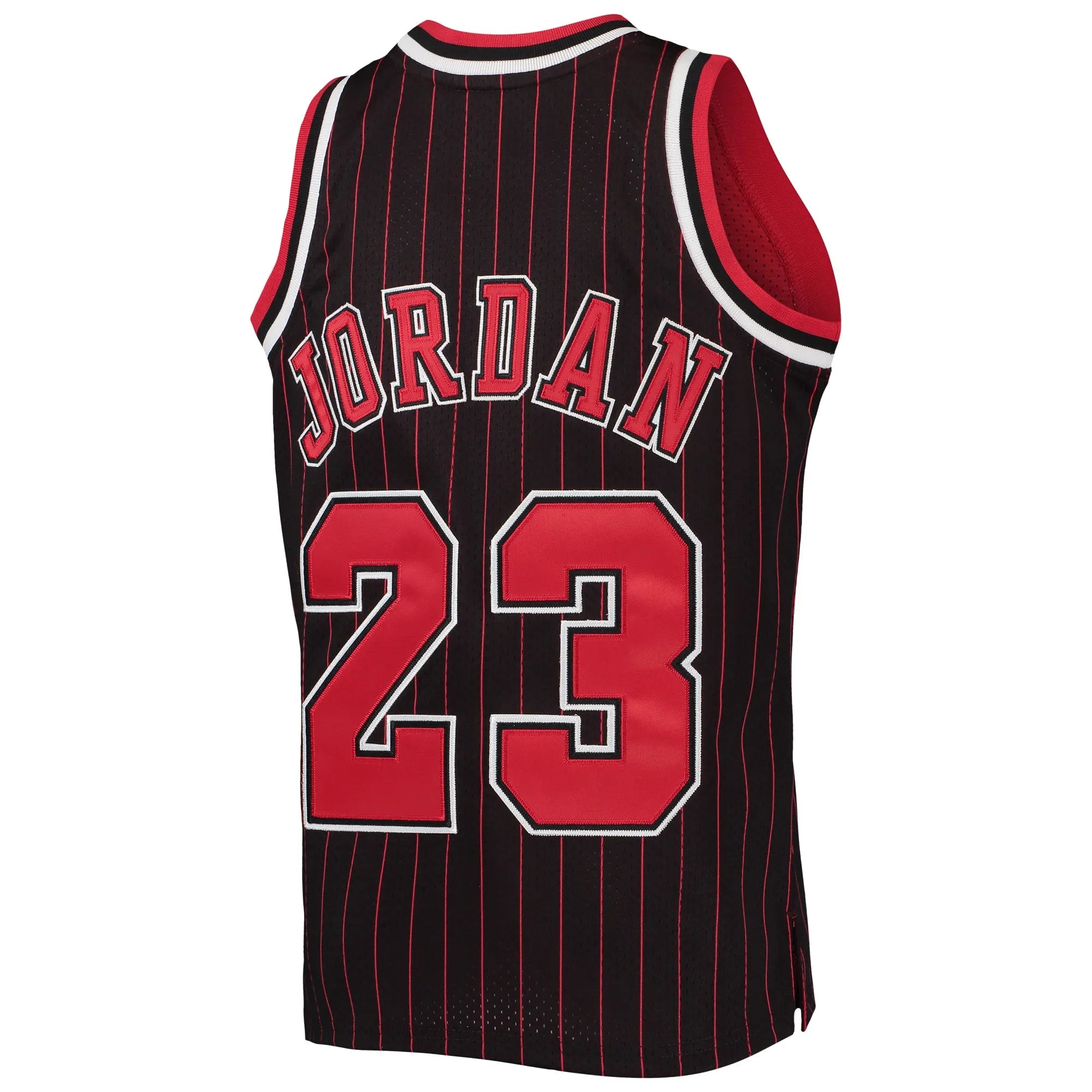 Youth Chicago Bulls Michael Jordan Mitchell & Ness Black/Red 1996-97 Hardwood Classics Authentic Jersey