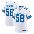 Penei Sewell #58 Detroit Lions Limited Jersey - Men's, White - National Football League 2024