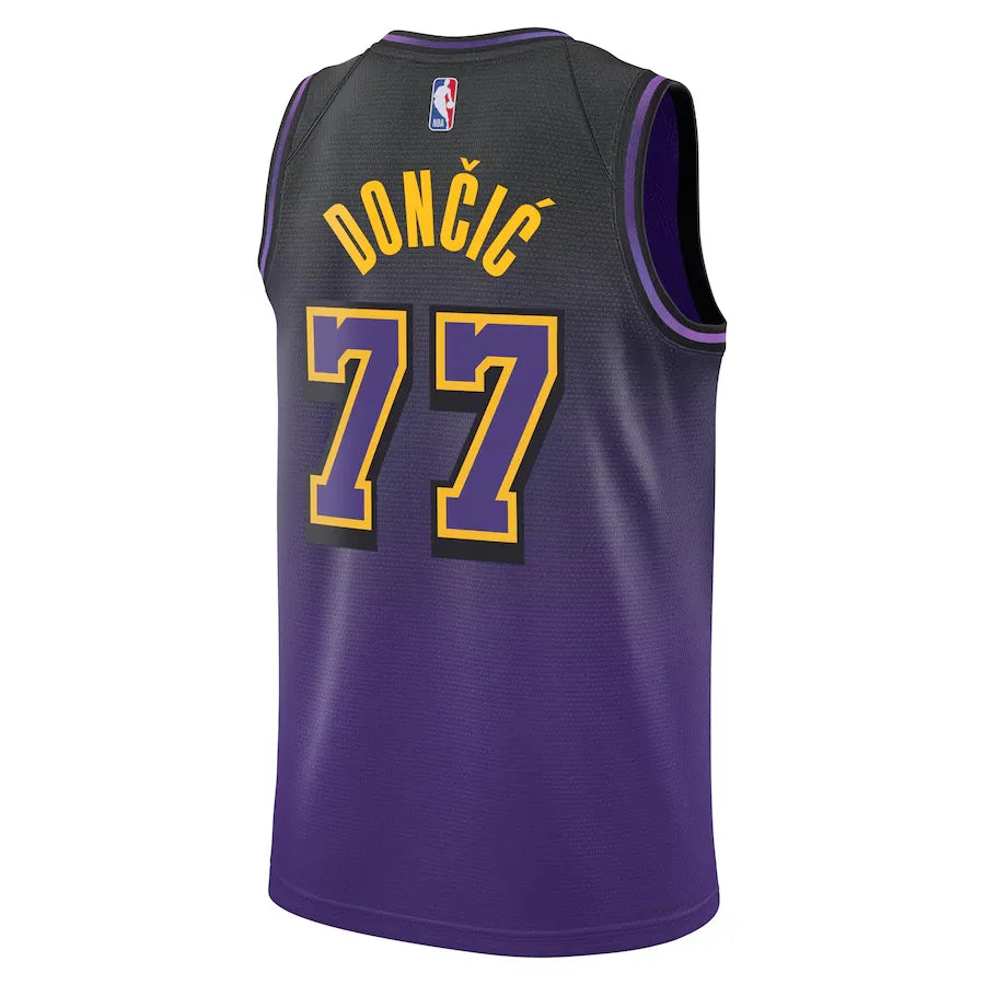 Los Angeles Lakers City Edition Swingman Jersey 2024 - Purple - Luka Don膷i膰 - Unisex