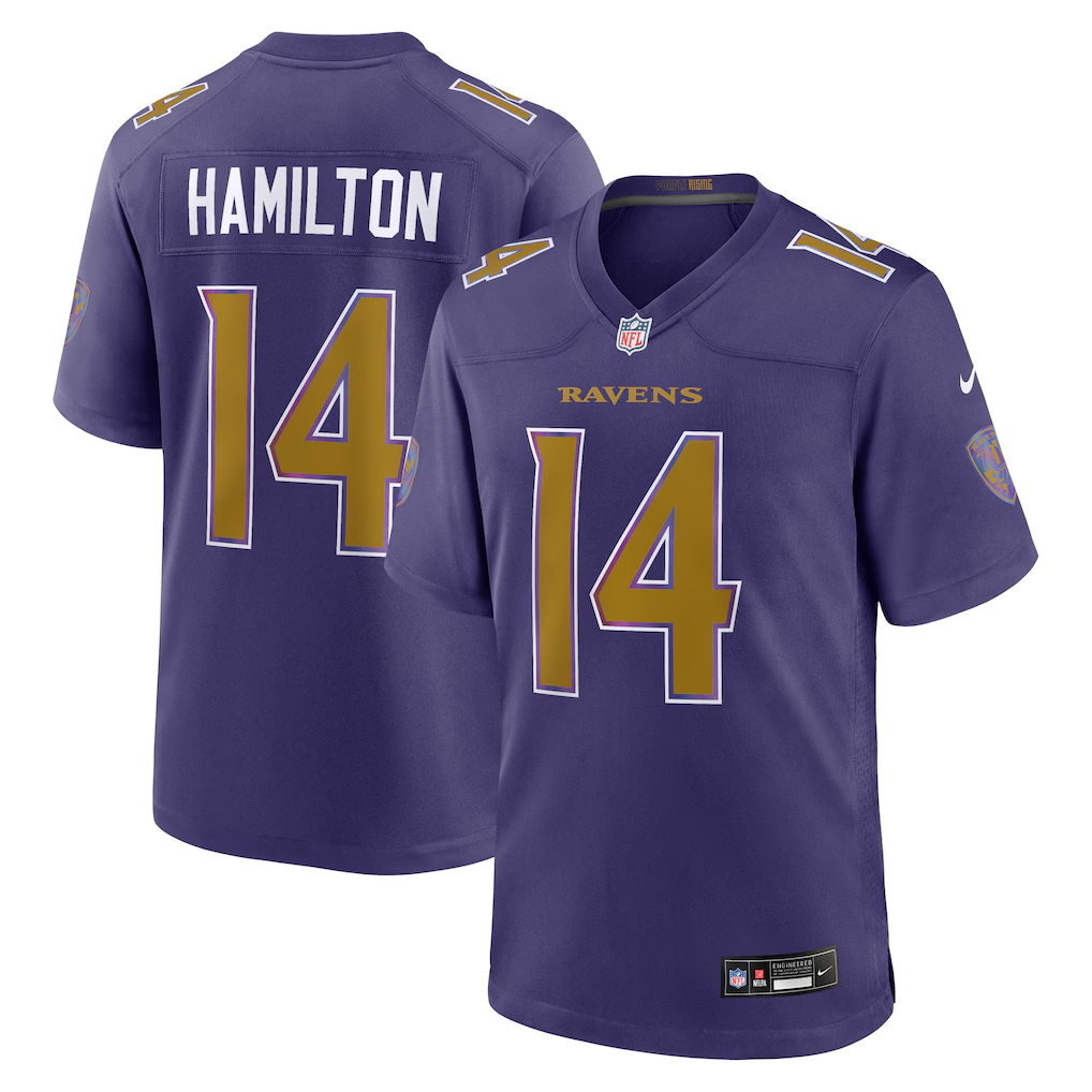 Kyle Hamilton#14 Baltimore Ravens Purple Jersey  [Pre-Order]