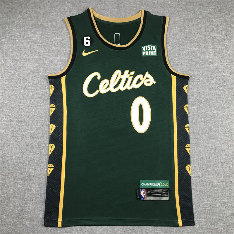 Jayson Tatum Boston Celtics #0 2023 City Edition Swingman Jersey — Embroidered