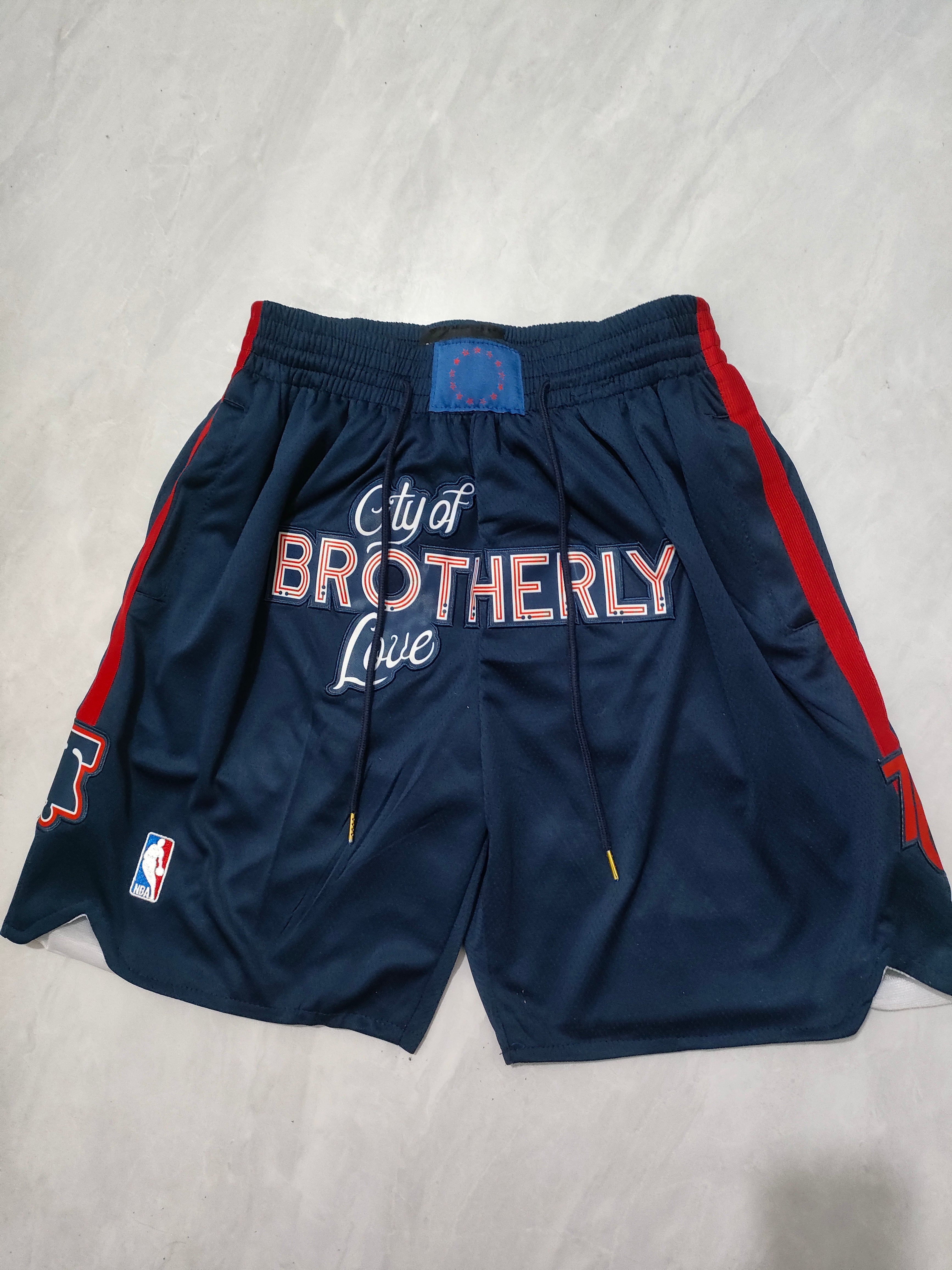 Philadelphia 76ers 2024 Dark Blue Pocket Shorts
