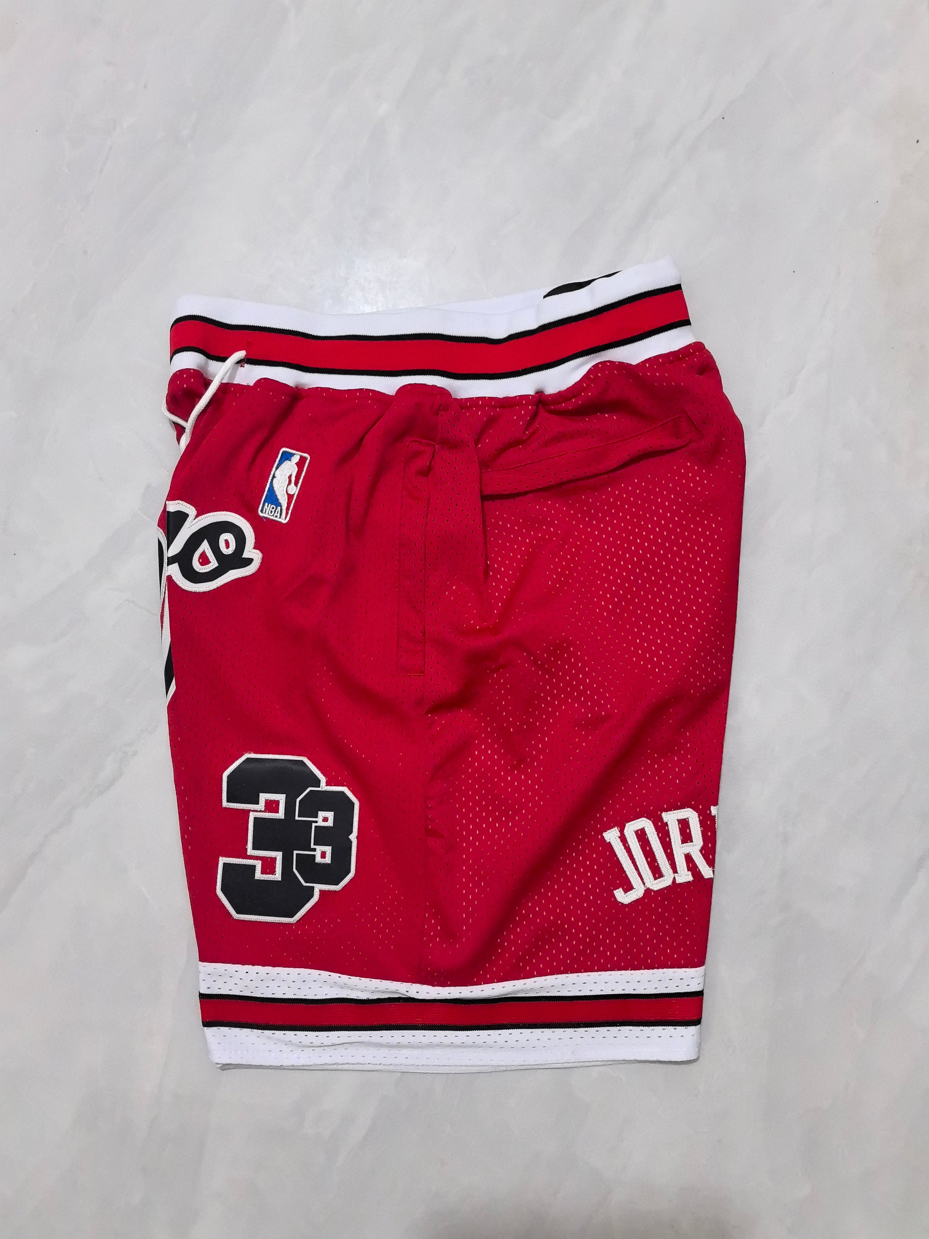 Chicago Bulls Red Retro Pocket Shorts
