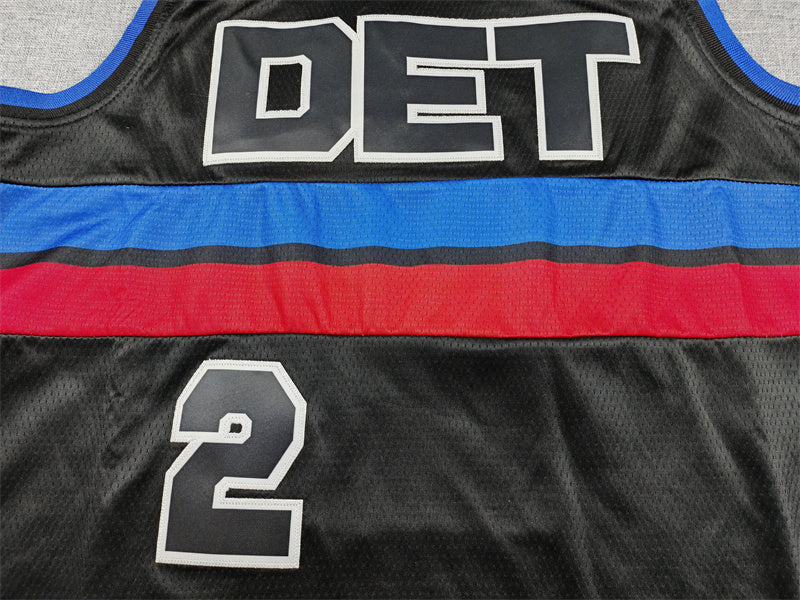 Detroit Pistons Cade Cunningham #2 City Edition Swingman Jersey — Embroidered