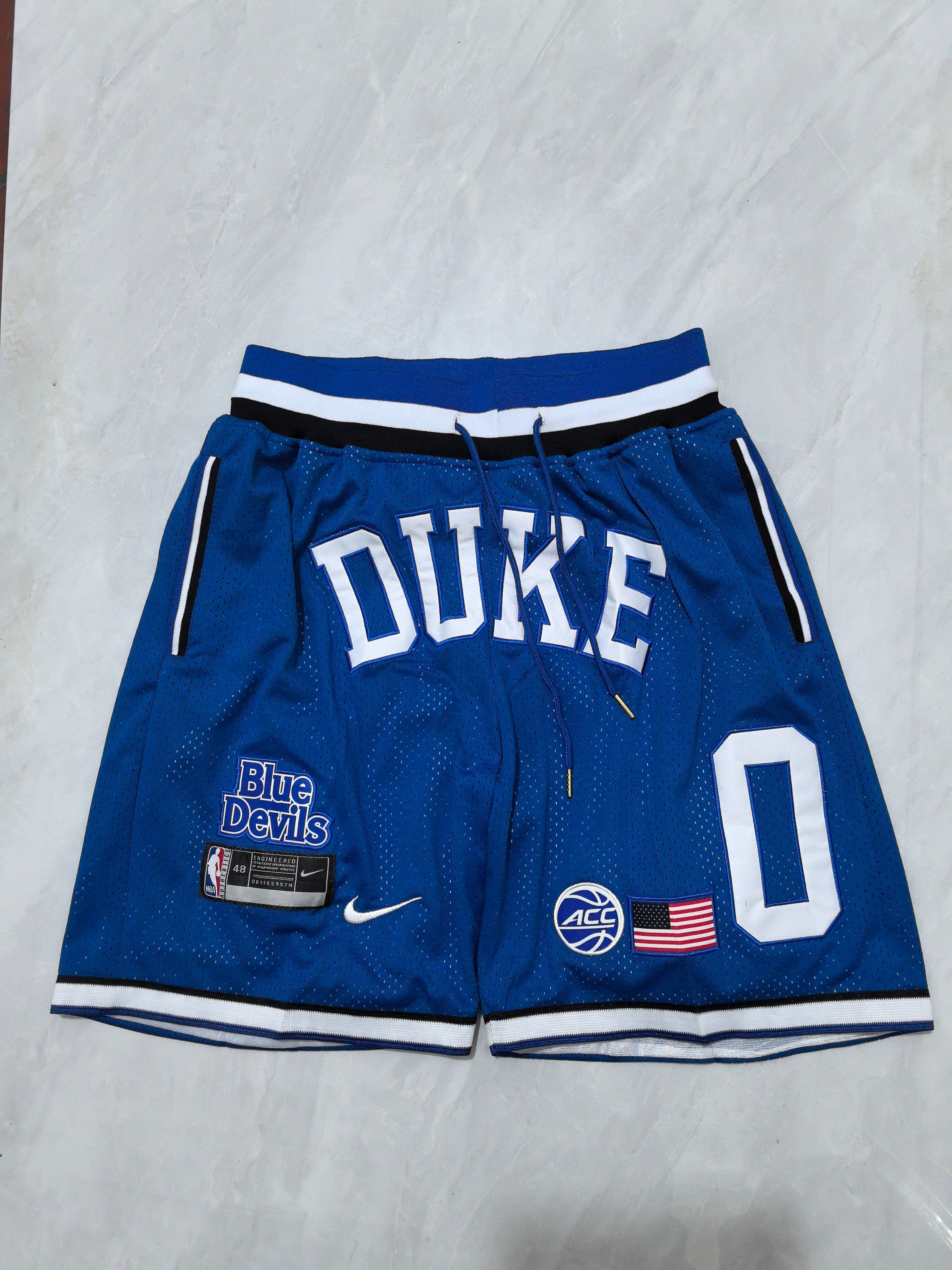 NCAA Duke Blue Devils Blue Retro Pocket Shorts