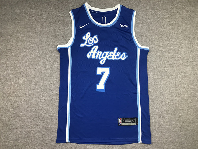 Carmelo Anthony #7 Los Angeles Lakers City Edition Swingman Jersey — Embroidered