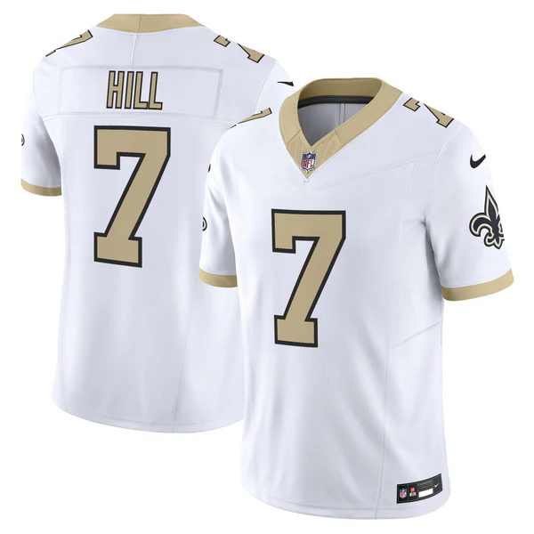 Taysom Hill #7 New Orleans Saints White Vapor F.U.S.E. Limited Jersey