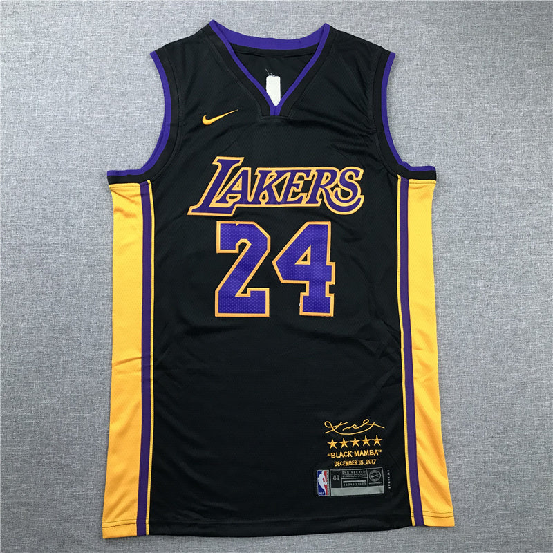 Kobe Bryant #24 Los Angeles Lakers "Retirement Edition" Embroidered Jersey