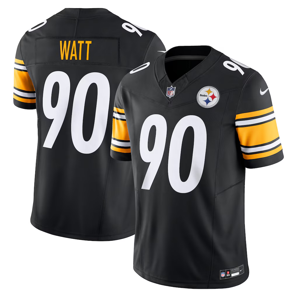 T.J. Watt #90 Pittsburgh Steelers Black Game Jersey