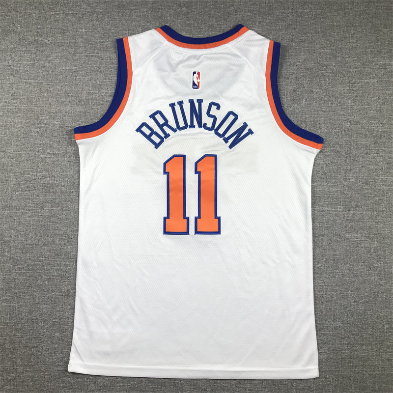 Youth Jalen Brunson New York Knicks #11  Association Edition Embroidered Jersey