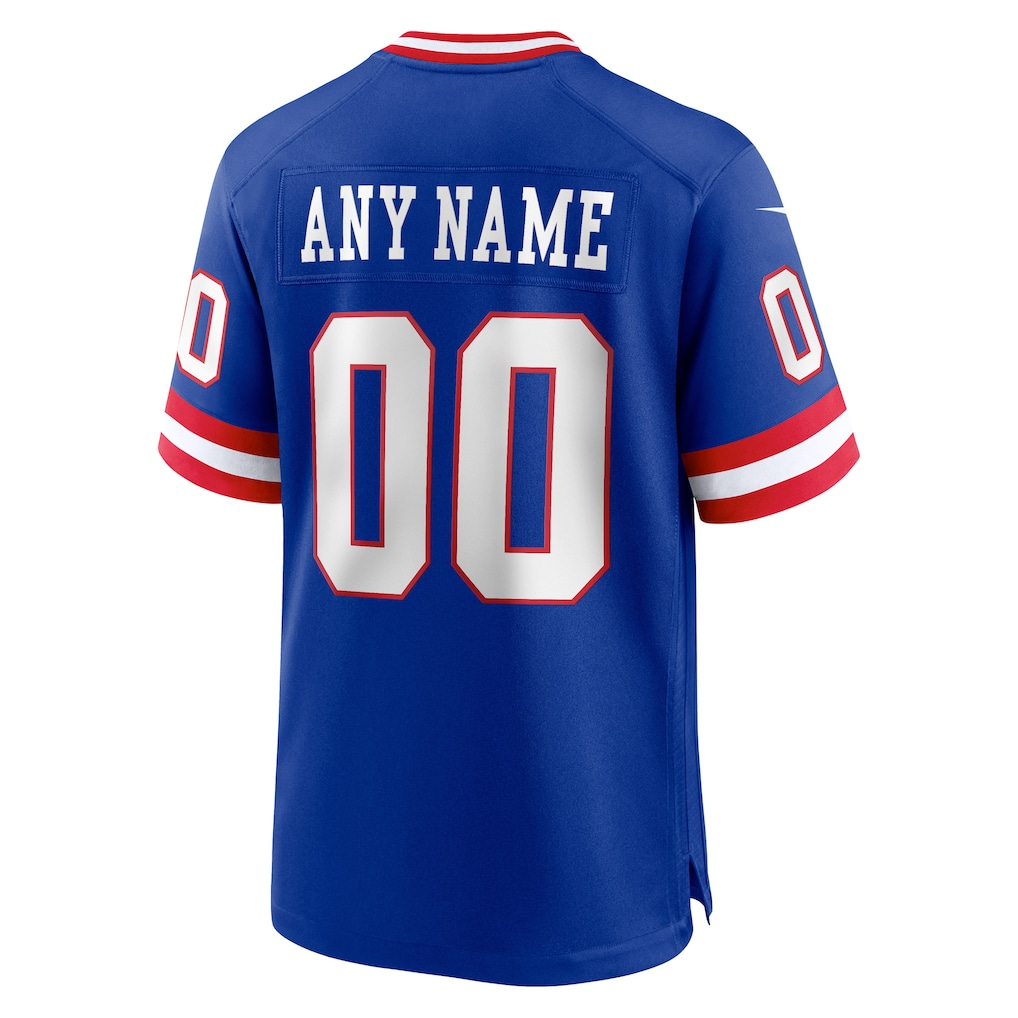 Custom New York Giants Royal Game Jersey