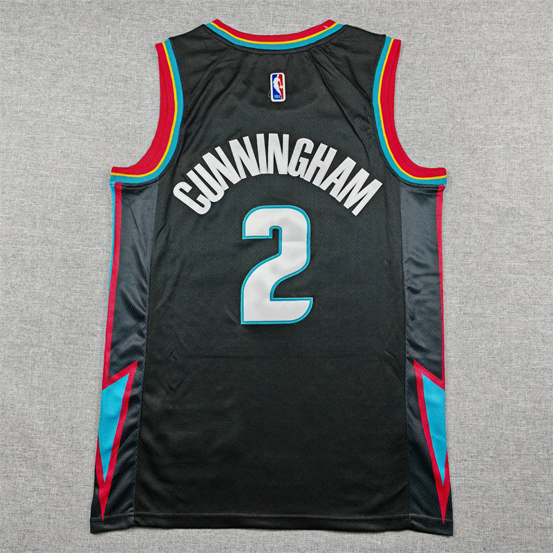 Detroit Pistons Cade Cunningham #2 2026 City Edition Swingman – Embroidered Jersey