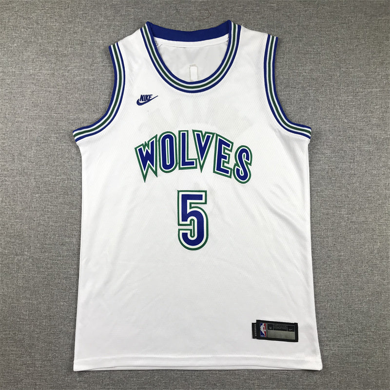 Youth Anthony Edwards Minnesota Timberwolves #5  Embroidered Jersey