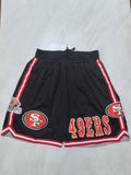 San Francisco 49ers Black Pocket Shorts
