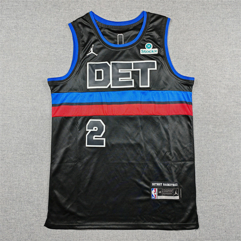 Detroit Pistons Cade Cunningham #2 City Edition Swingman Jersey — Embroidered