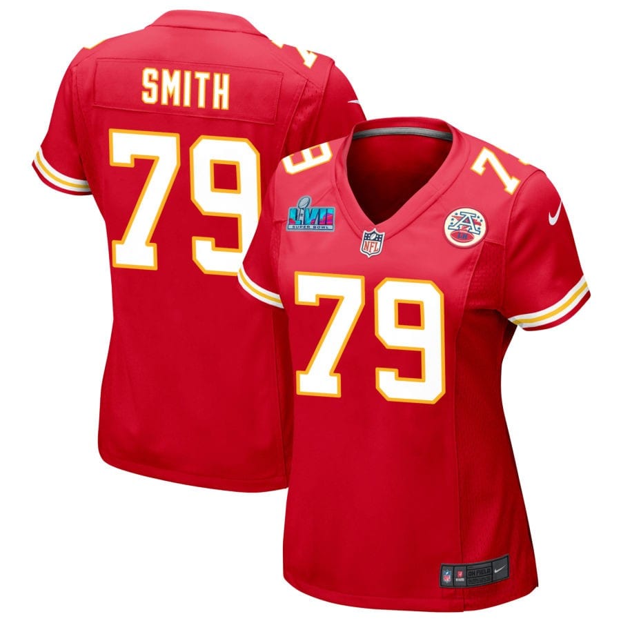 Donovan Smith Kansas City Chiefs Women's Super Bowl LVII Game Jersey - Red