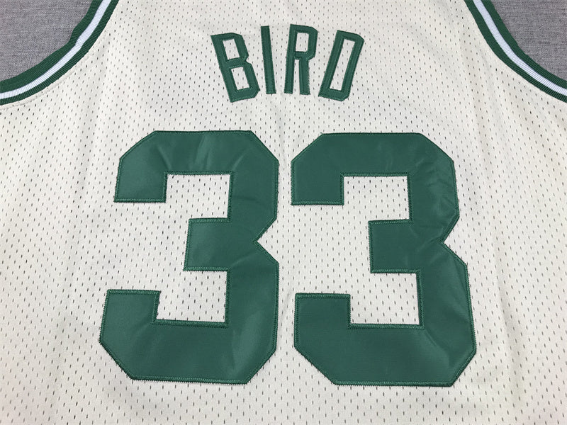 Boston Celtics Larry Bird #33 1985-86 Throwback Jersey — Embroidered