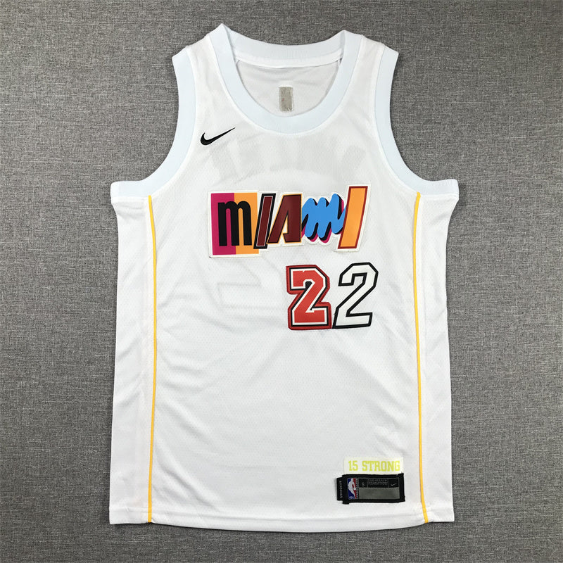 Youth Jimmy Butler Miami Heat #22 City Edition Embroidered Jersey