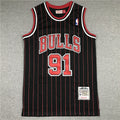 Chicago Bulls Dennis Rodman #91 1995-96 Throwback — Embroidered
