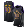 Custom Los Angeles Lakers Black Jersey