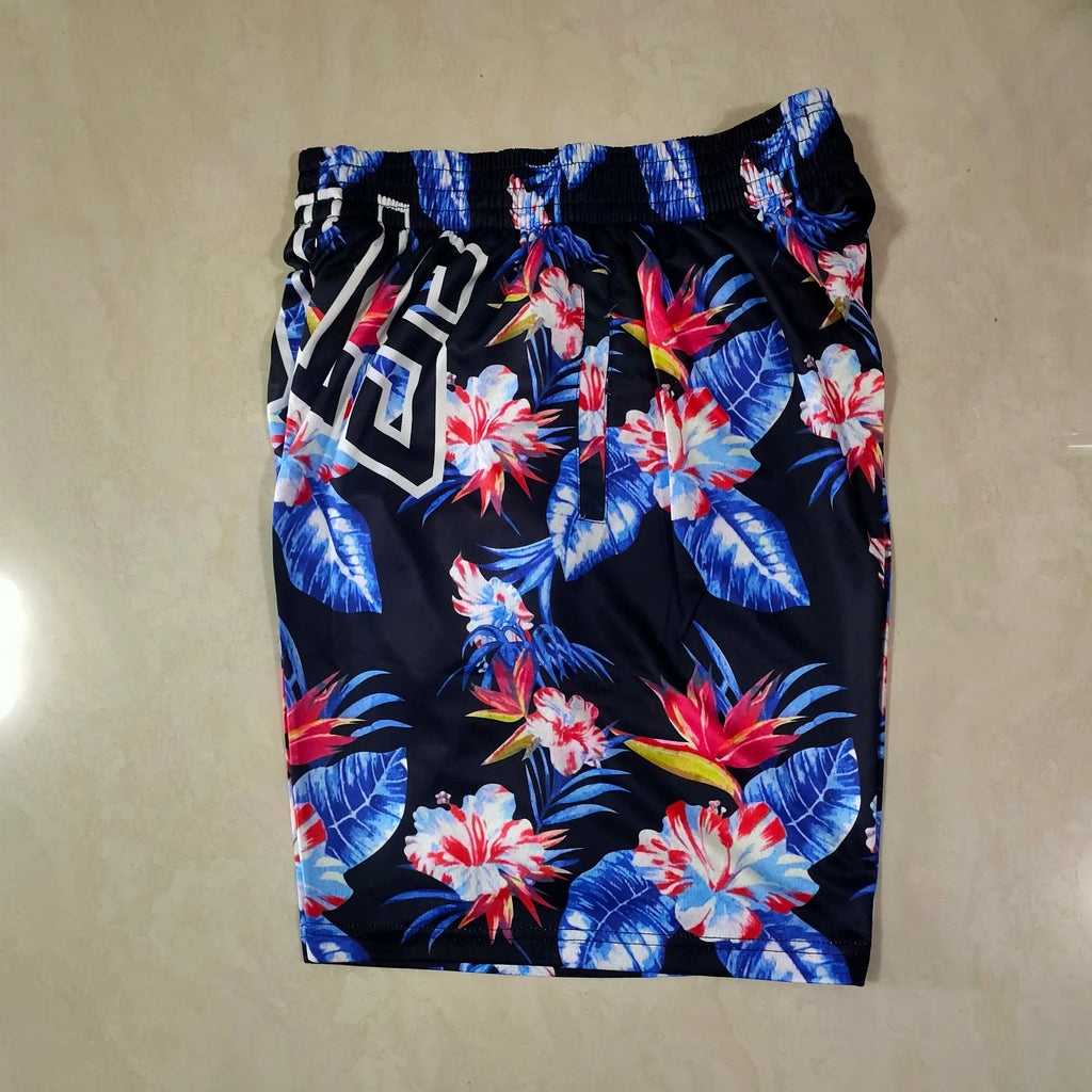 chicago bulls mitchell&ness floral pocket pants