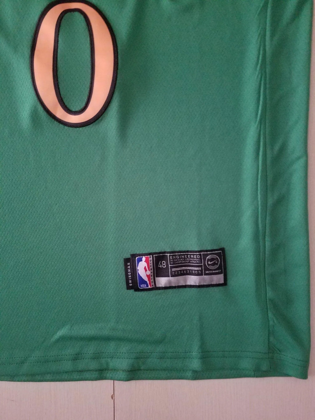 Men's Boston Celtics Jayson Tatum #0 NBA Green Swingman  Jersey