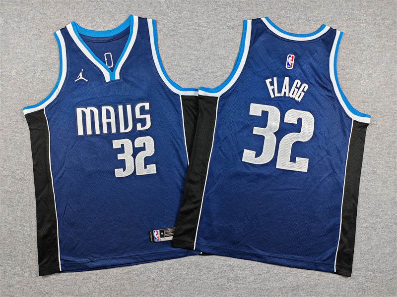 Youth Cooper Flagg Dallas Mavericks #32 Embroidered  Jersey
