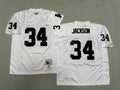 Mens Bo Jackson#34 white Los Angeles Raiders Vintage Throwback Jersey