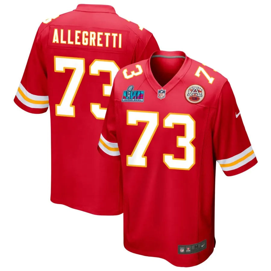 Nick Allegretti Kansas City Chiefs Super Bowl LVII Game Jersey - Red