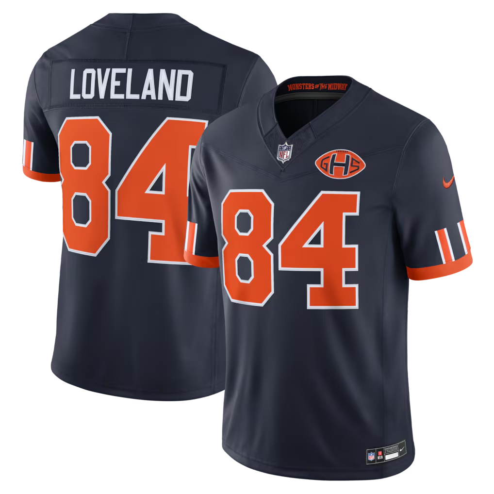 Men's Colston Loveland Chicago Bears #84 Rivalries Collection Limited Jersey