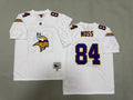 Mens Randy Moss#84 white Minnesota Vikings Vintage Throwback Jersey