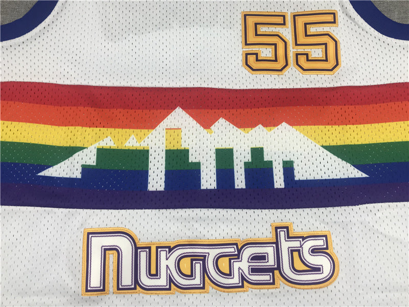 Denver Nuggets Dikembe Mutombo #55 1991-92 Throwback — Embroidered Jersey