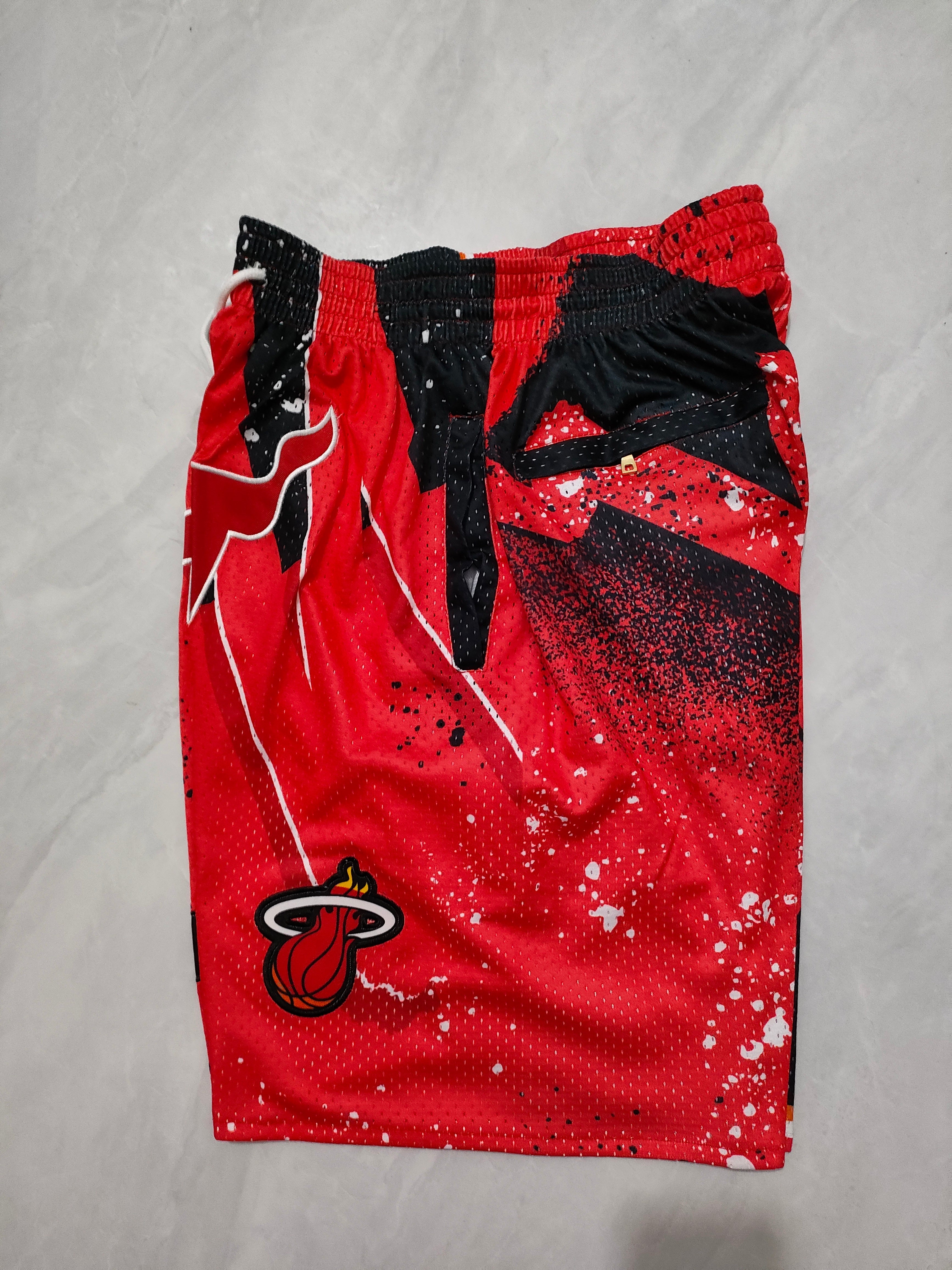 Miami Heat Red Swingman Pocket Shorts