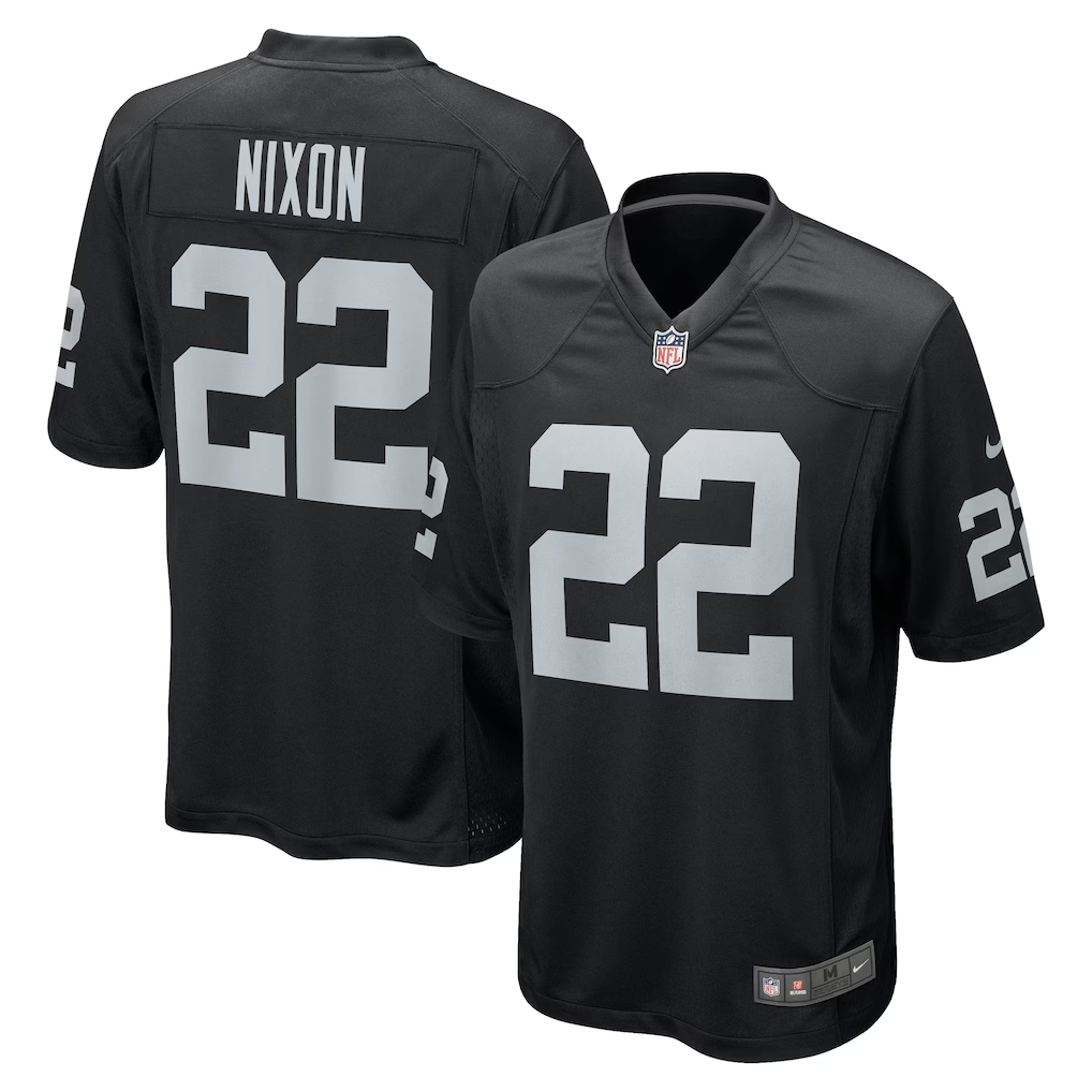 Keisean Nixon #22 Las Vegas Raiders Jersey