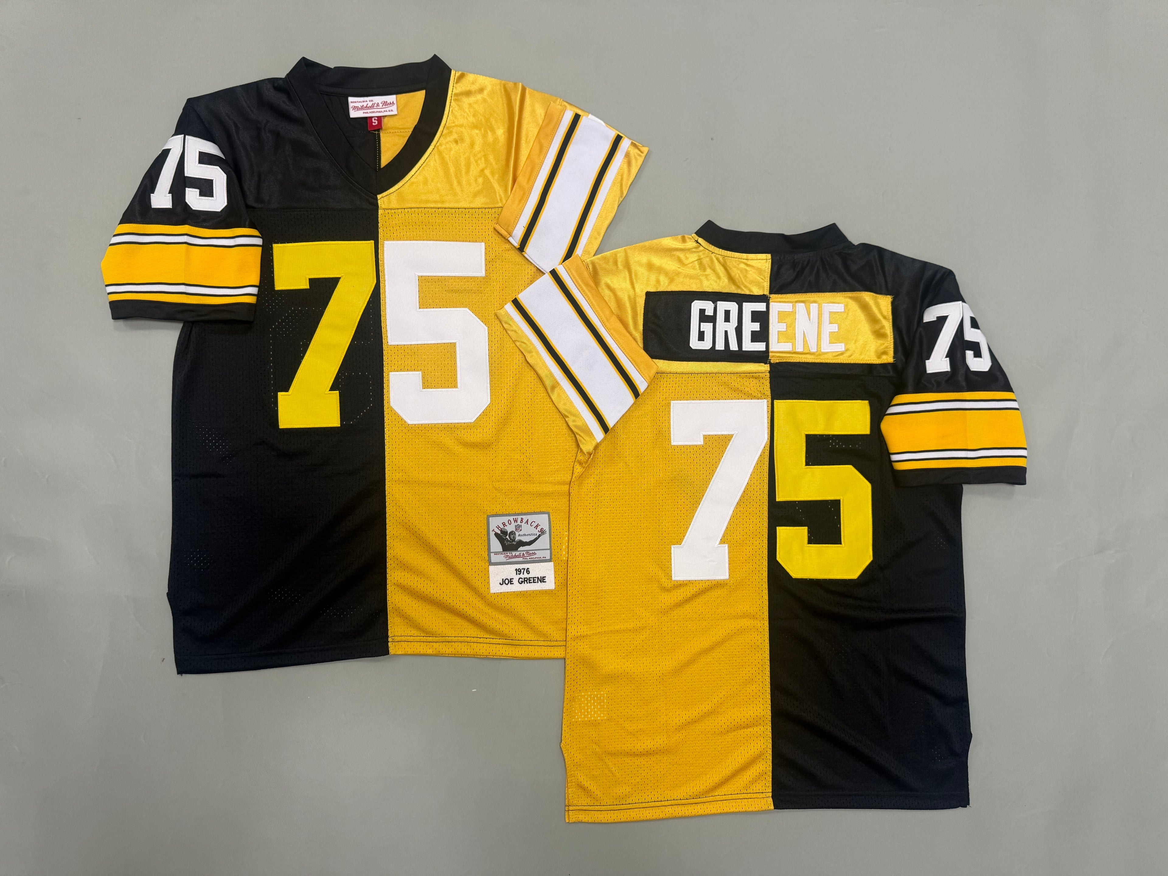 Mens Joe Greene#75 Pittsburgh Steelers Vintage Throwback Jersey