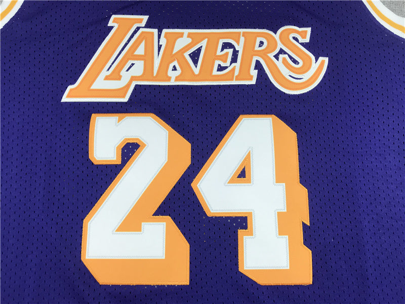 Kobe Bryant #24 Los Angeles Lakers 2007-08 Throwback Embroidered Jersey